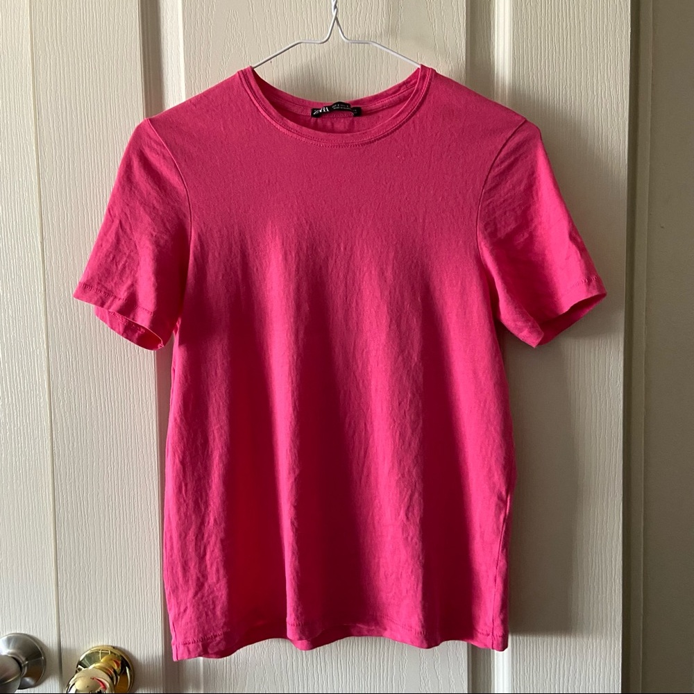 zara basic tee